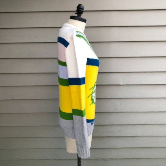 Vtg Gilmar Iceberg History Bugs Bunny Warner Bros 100% Virgin Wool Sweater Italy - Picture 11 of 16